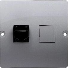 Simon Edelstahl RJ45 Steckdose - Datenverbindung - Indoor