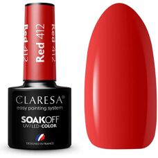 Claresa Red 412 Gel Nagellack - Langanhaltender Glanz