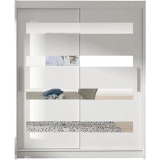 MUEBLES Atlanta 136 Blanco Armario Correderas - Wardrobe