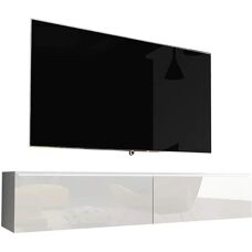 Selsey Kane - Scandinavisch Wand-TV-meubel - 140cm Wit
