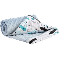 Medi Partners Coperta 75x100 Cotone Minky - Auto Minky Blu