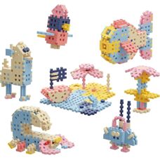 Marioinex Mini Waffle 200el Pastell - Konstruktionssteine