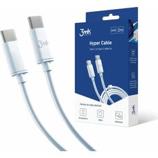 3MK Hyper Cablu USB-C 100W Alb - Cablu USB