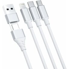 3MK Hyper Cable 3w1 USB kabel - Uniwersalny 3w1 USB Kabel