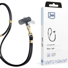 Sangle de téléphone 3MK EasyClip Elite Noir et Or