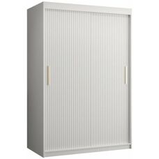 MUEBLES Hartford 398 Bílé Posuvná Šatní Skříň - Wardrobe