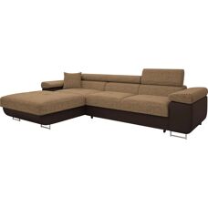 MOBILIER1 Rohová pohovka S102 - Ekokůže, Funkce spaní, 280x170cm