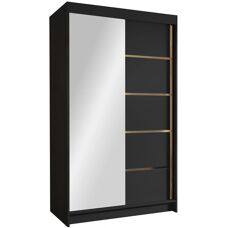 Mobilier1 Armario Atlanta 196 Negro Correderas - Armario