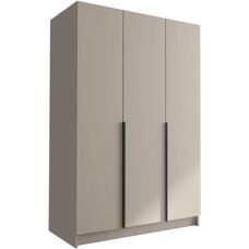 MUEBLES Atlanta 205 - Kašmír, černá, 215x150x58cm - Skříň