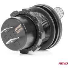 Încărcător auto AMiO 04226 USB Dublu PD 30W Voltmetru Rezistent la apă
