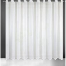 Eurofirany Lucy Voile Vorhang, 400x250cm, Weiß - Wohndekor