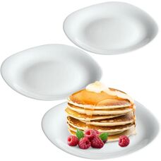 KADAX White Dinner Plate Set - 28cm, 3 pcs - Dinner Plate