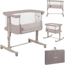 Lionelo Aurora 3in1 Co-sleeper - Bébikocsi akár 9 kg-ig - Növekvő ágy - 4 kerékkel fékkel - Kempingágy