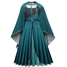Unknown - Anna Frozen 2 Dress - Zielony - 110/116 - Kostium