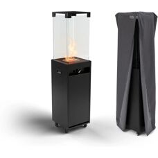Planika Faro Gassovner - Svart - 8kW - Bærbar