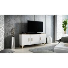 Cama - LOTTA KOM150 3D - Weiß - Sonoma Eiche - Sideboard