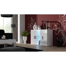 Cama Soho Weiß/Weiß Glänzend 120cm Sideboard - Sideboard