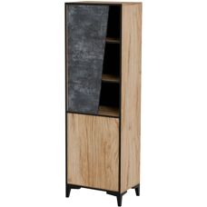 Cama Meble Cama 2D Regał Ovo Dąb/Beton - Szafka na książki