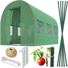 Tunel Ogrodowy Plonos - 6m2 Wytrzymały, Ocynkowane Stal, 6 Okien