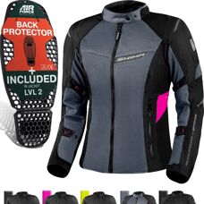 SHIMA Rush 2.0 Vented Lady Motorcycle Jacket - Pink, Gray