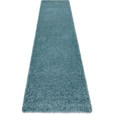 RugsX Blaue SOFFI Shaggy Teppich - 80x300cm Innenakzent