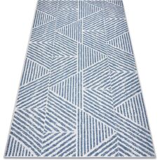 Rugsx - Tappeto Geometrico SIZAL Beige / Blu - 60x110 cm