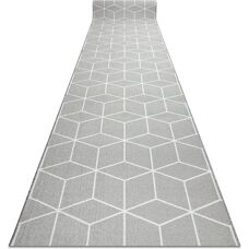 RugsX Alfombra antideslizante gris - 100x340 cm - Pasillo