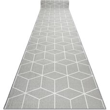 RugsX Grey Anti-slip Runner 110x550cm - Floor Covering
