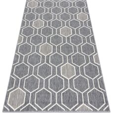 Łuszczów Spring Hexagon Teppich - Grau - Indoor/Outdoor