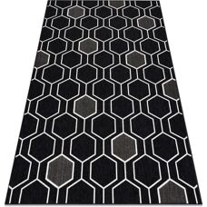 Tapis Hexagone Spring Łuszczów - Noir 140x200cm - Publicité