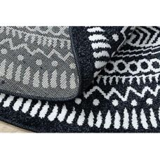 RugsX - Fun Napkin Circle Carpet - Black 140cm - Carpet