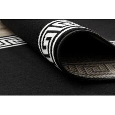 MORAD Grek Runner - Durable Black 100x400cm - Runner Rug