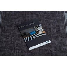 Alfombra de Pasillo LINEA Gris - Antideslizante 100x130cm