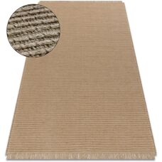 RugsX Dark Beige Flat Jute Rug - Natural Fiber, 80x150cm