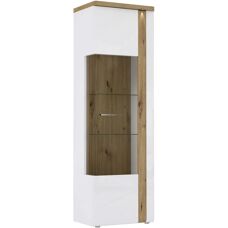 Merkury Market Tuluza Vitrine - biały/artisan, 66.5x196cm