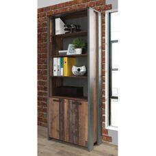 Forte Clif File Cabinet - Vintage Style Storage Furniture
