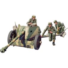 Miniart 1/35 Duits PAK 40 Medium Model met 4 Artillerie