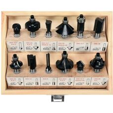 Vorel 22550 Wood Milling Cutter Kit - High Quality 12 Pcs
