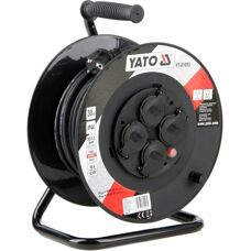 Yato YT-81053 Bobina cavo 30m 4 prese - Cavo avvolgibile
