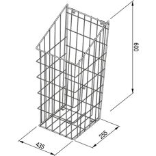 Werkstarck - Drahtkorb - Bianco - 600x255x435 mm - Basket