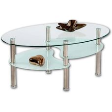 Stella Trading WAVE Glastisch - 90cm - Modernes Design