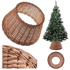 KADAX Wicker Christmas Tree Stand Cover - Natural - 55 cm