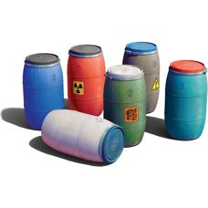 Miniart 24011 Plastic Barrels 200L - Plastic Model Kit
