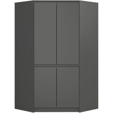 Akord S100 Eckschrank - Platzsparend, 4 Türen, 6 Regale