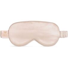 Maska do spania z jedwabiu w kolorze złotym Crystallove - Akcesorium do pielęgnacji skóry