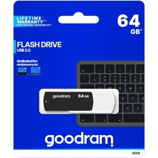 USB Flash Drive GoodRam UCO2 - Λευκό/Μαύρο 64GB