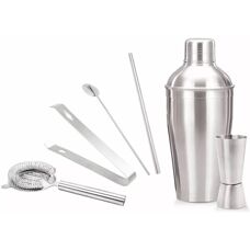 Set de Bar din Oțel Inoxidabil Kinghoff - Shaker 550ml cu 6 Piese