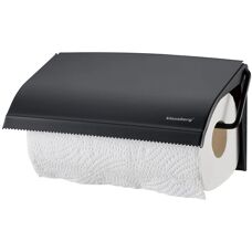Klausberg Wand-Küchenrollenhalter aus Edelstahl - Schwarz