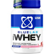 USN Blue Lab Strawberry Whey Protein 908g - Protein Powder