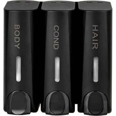 SNQ - 3-Piece Set - Wall-Mounted - Black - Soap Dispenser